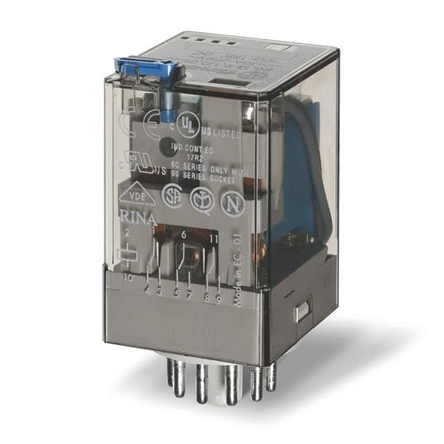 Finder Relay 24VDC 10A with Base,60.13.9.024.0040