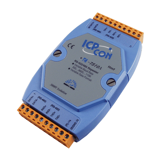 ICP DAS Isolated RS‑422/RS‑485 Repeater/Converter,7510A